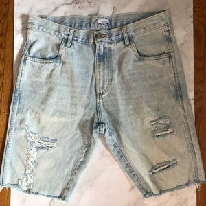 Mens denim shorts